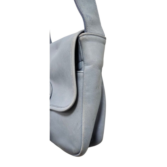 Coach Vintage - UNEVEN Color Soho Bedford Flap Bag 4164 - Periwinkle, Adjustable - Picture 9 of 16